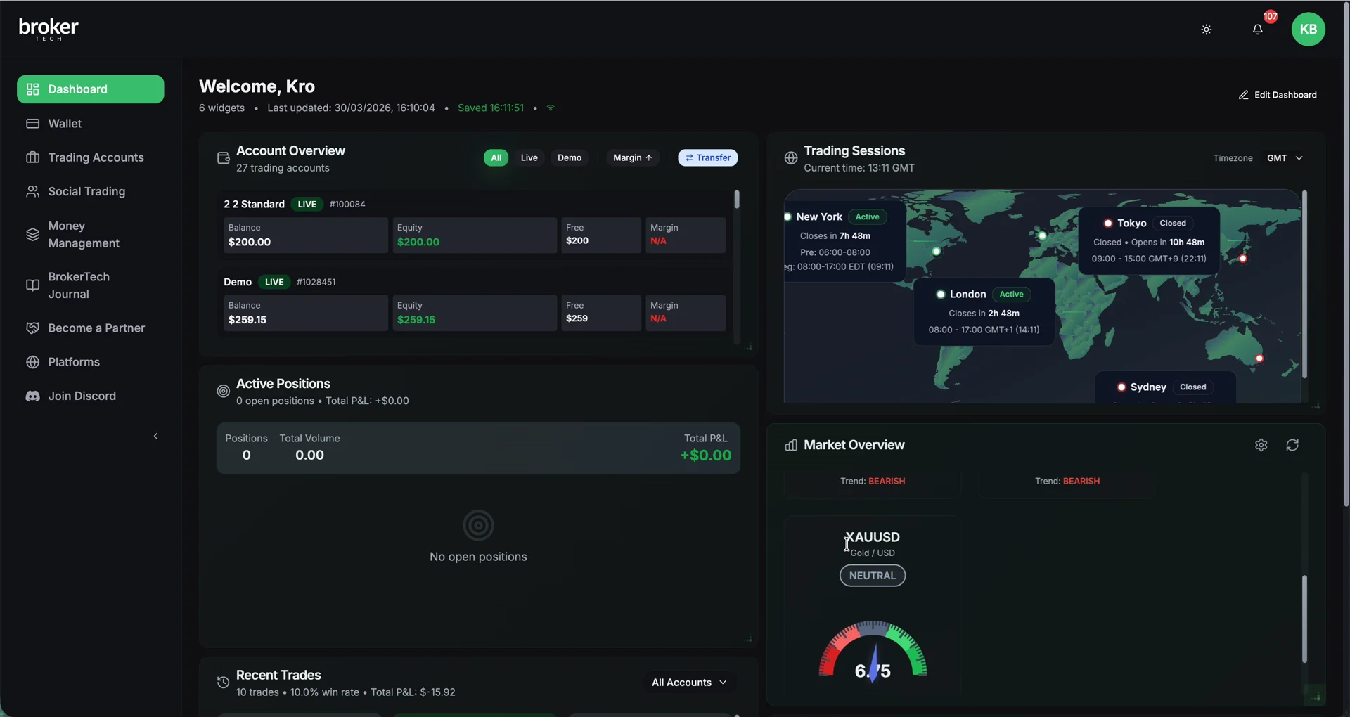 BrokerTech CRM product walkthrough